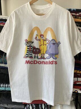 90s McDonalds Family Washed White Tee